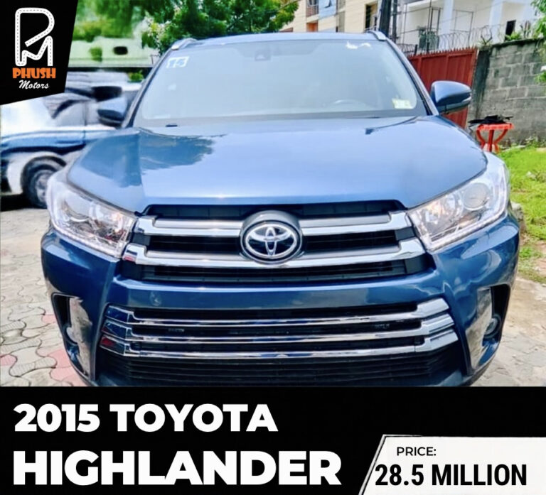 Buy 2015 Toyota Highlander Blue from phush Motors In Lagos Image view 1