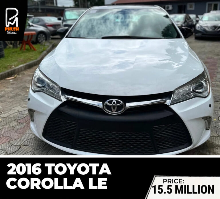 Buy 2016 Toyota Corolla LE Silver from phush Motors In Lagos Image view 1