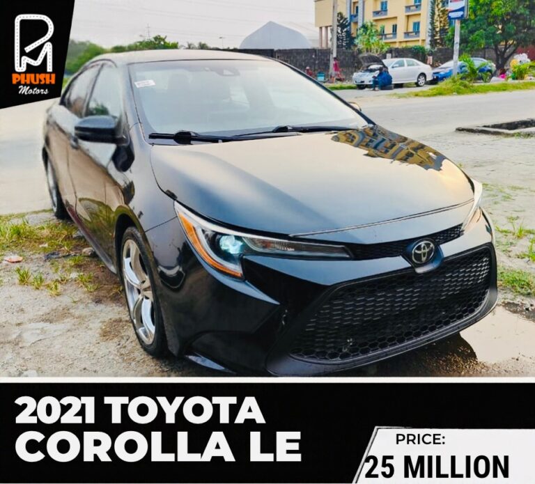 Buy 2021 Toyota Corolla LE Black from phush Motors In Lagos Image view 1
